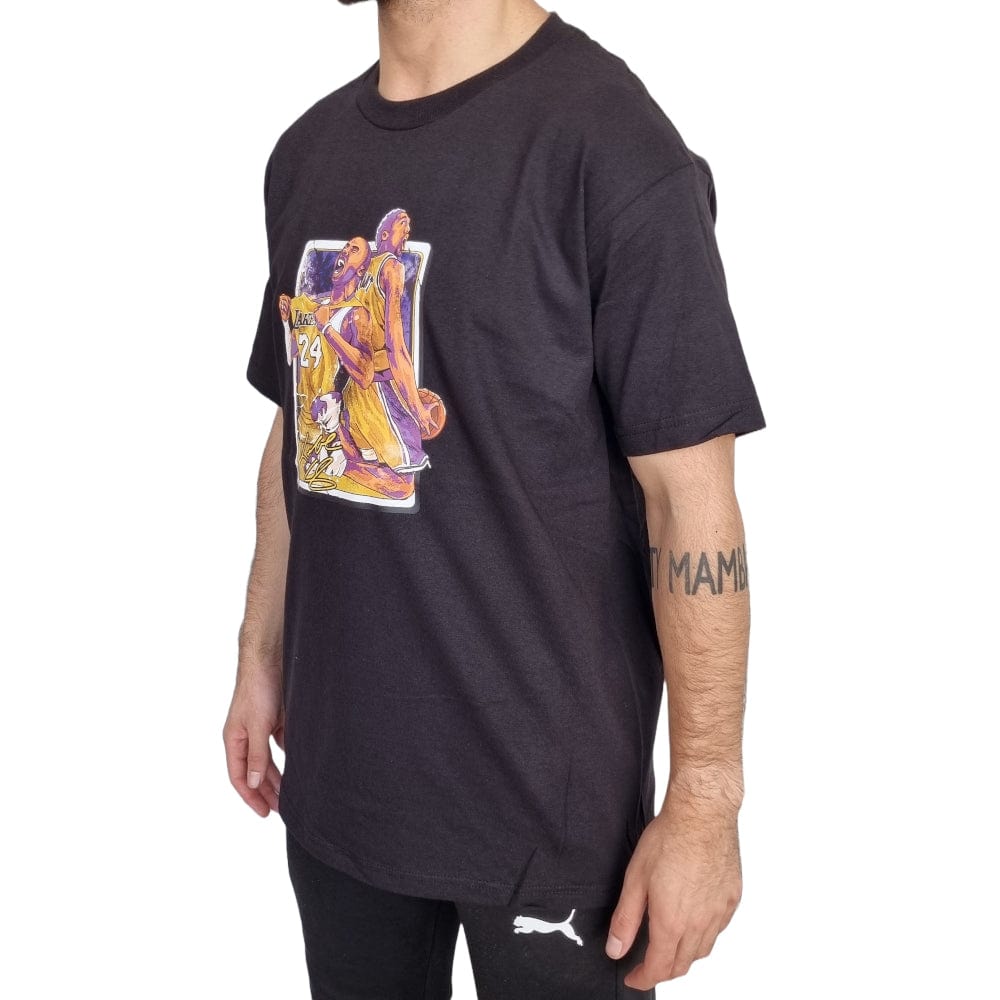 Retro Kings Kobe Watercolour Stacked Tee - Black