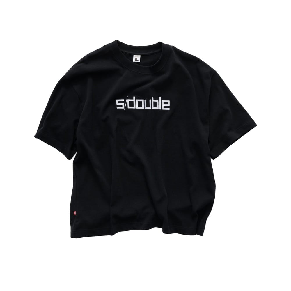 S / DOUBLE Block Heavyweight Tee - Black