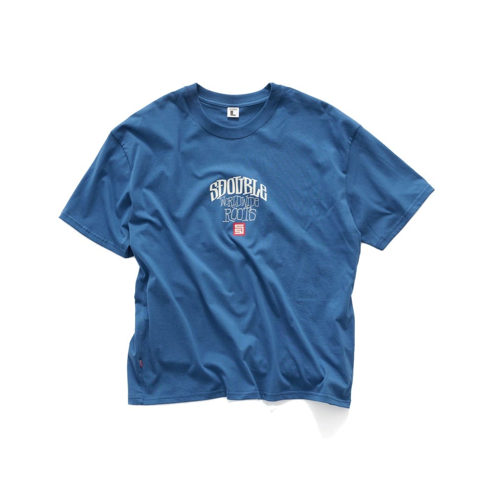 S / DOUBLE Citreon Tee - Pigment Warm Blue