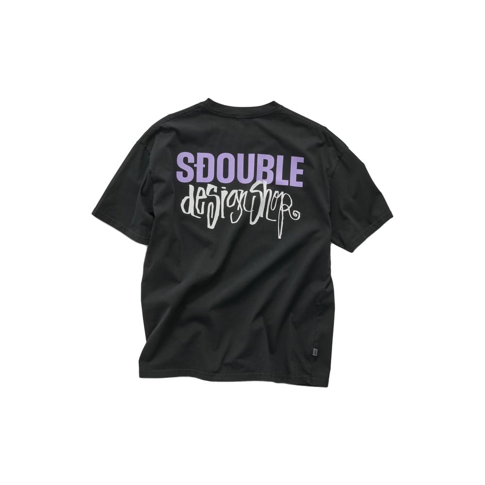 S / DOUBLE Funky Design Shop SS Tee - Pigment Black