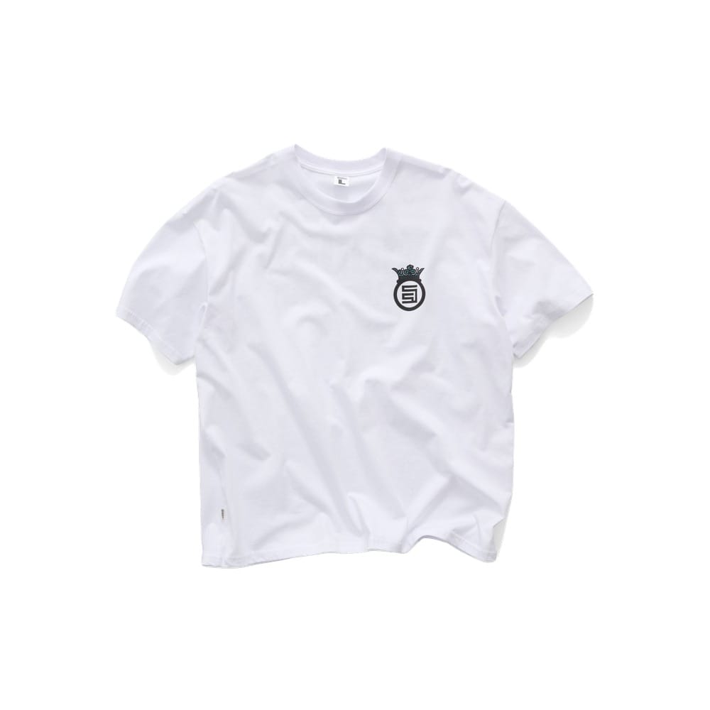 S / DOUBLE Funky Design Shop SS Tee - White