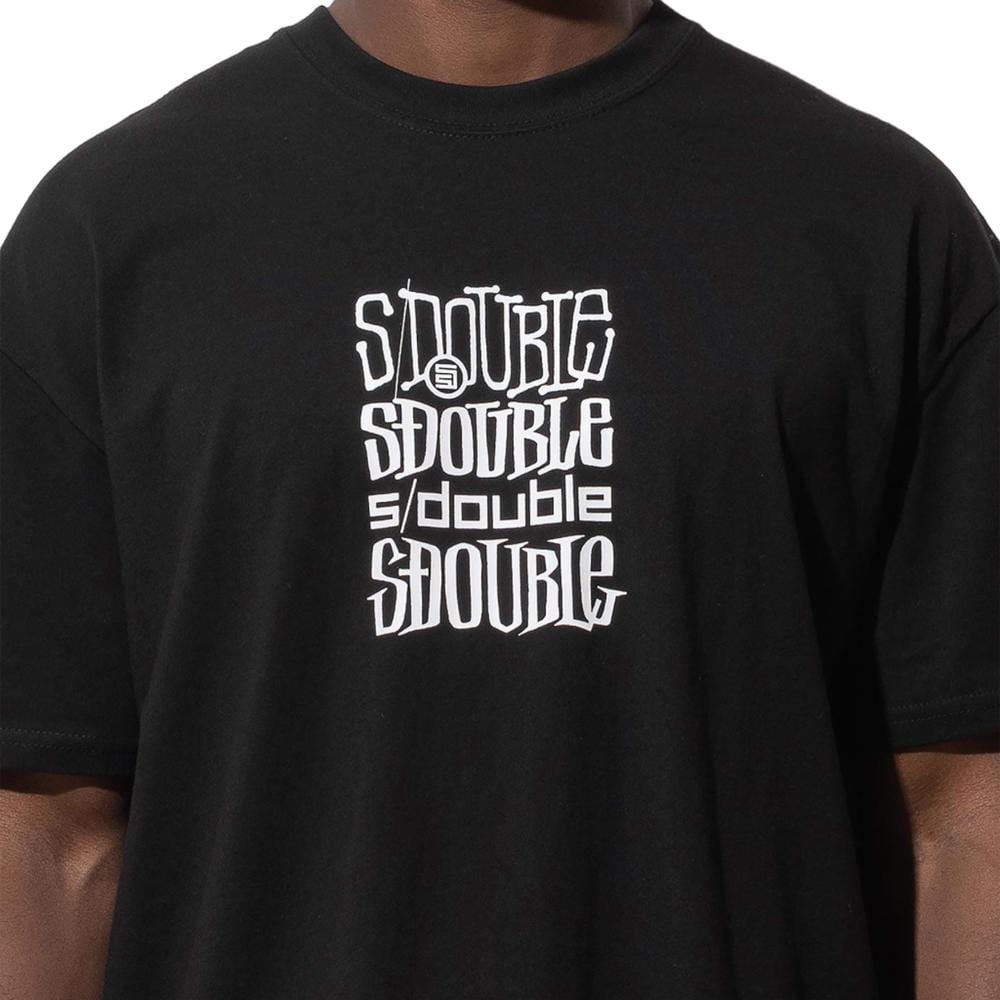 S / DOUBLE Logofest SS Tee - Black