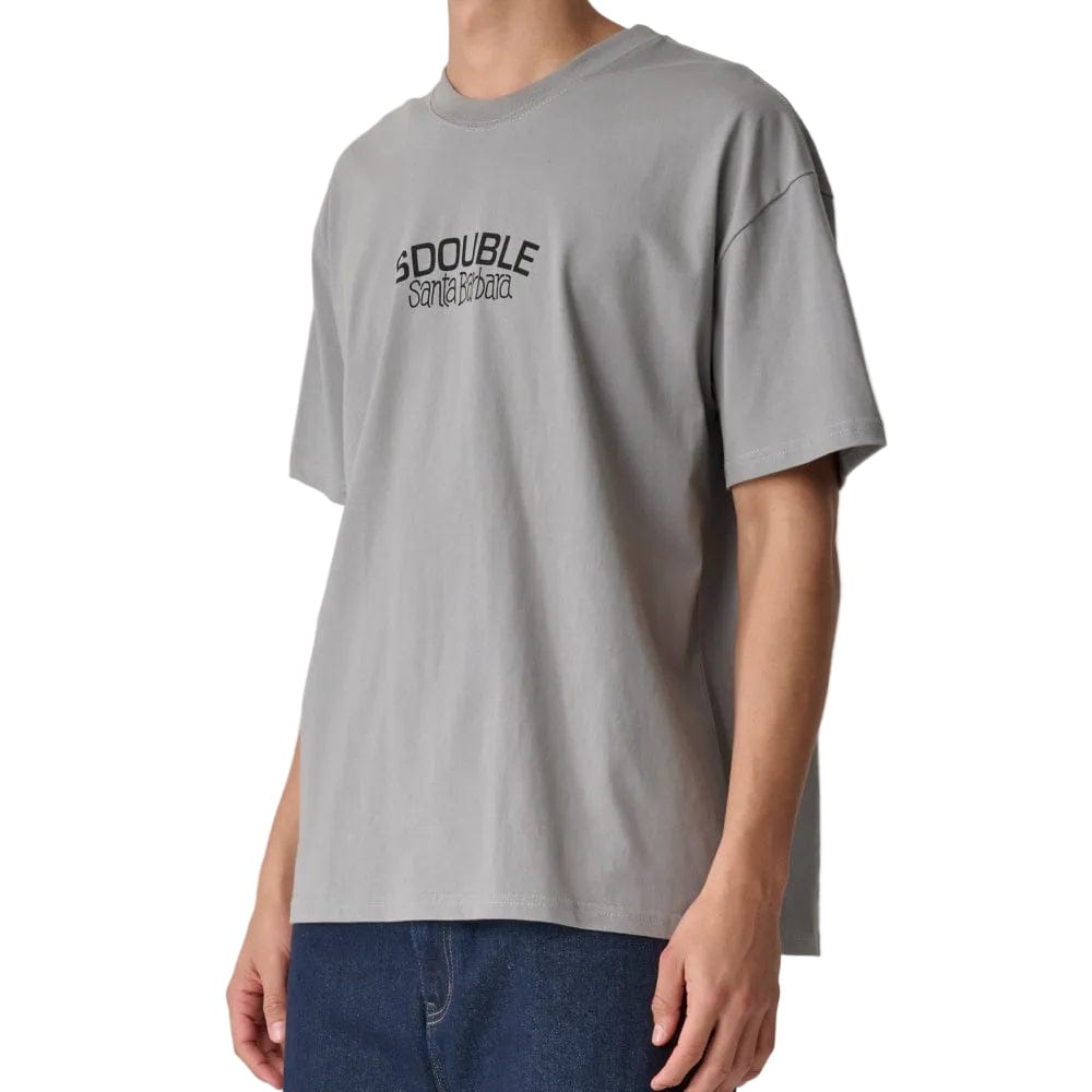 S / DOUBLE Santa Barbara SS Tee - Steel Grey