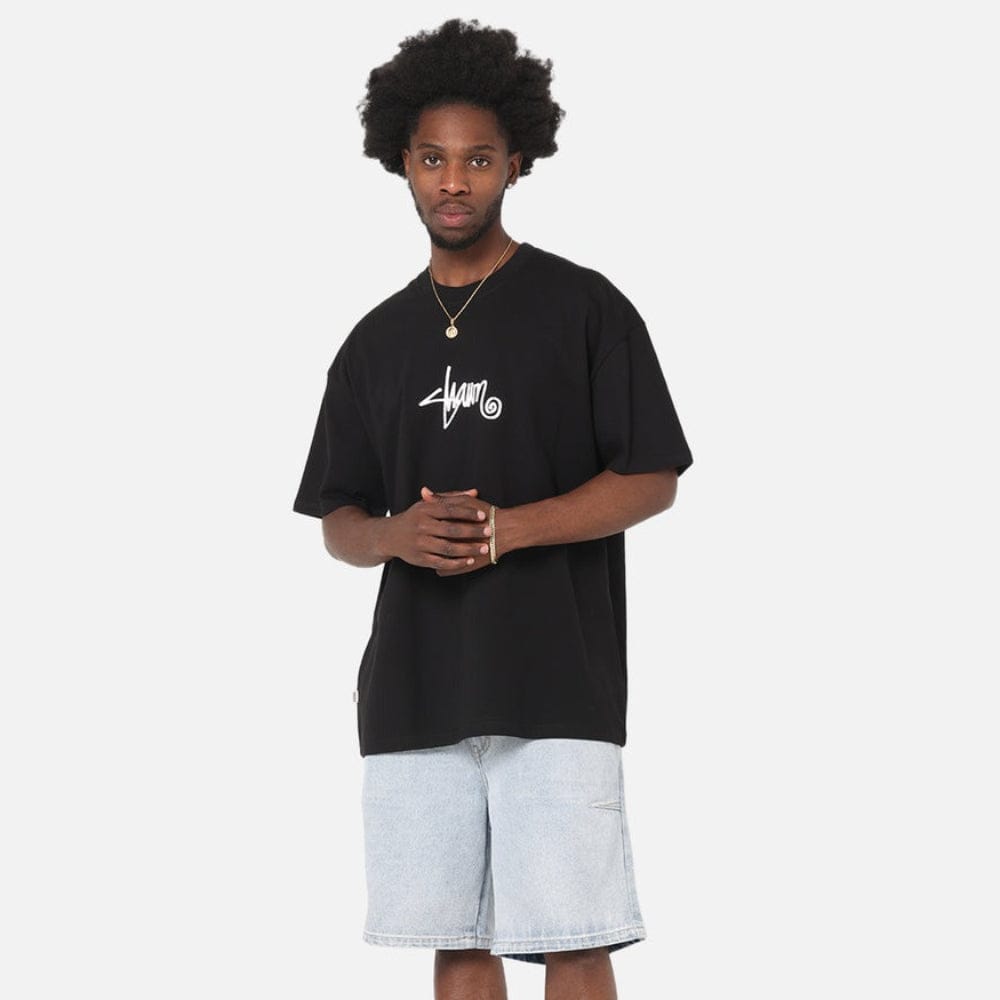 S / DOUBLE Small Stock SS Tee - Black