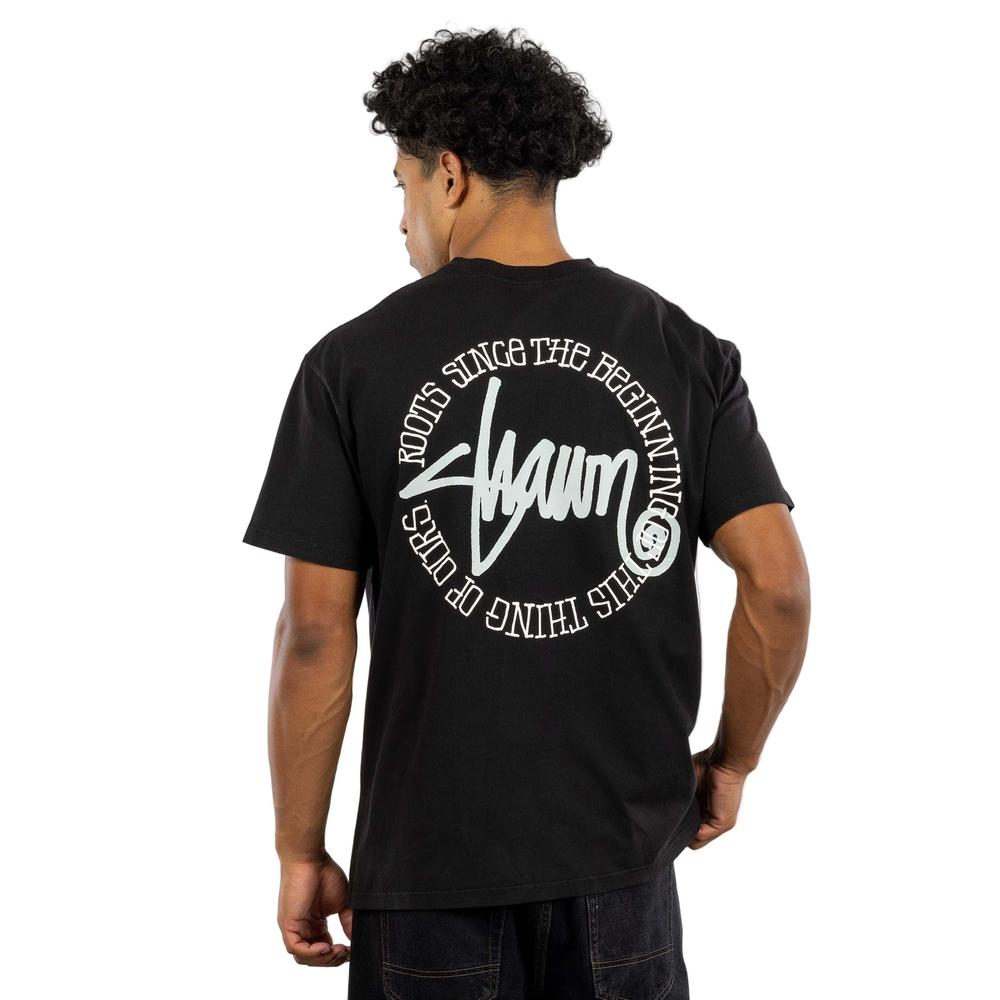 S / DOUBLE This Thing Dot Tee - Washed Black