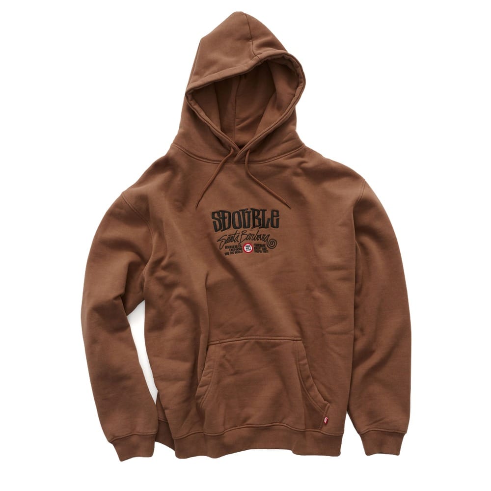 S / DOUBLE Trademark Pullover Hoodie - Chocolate