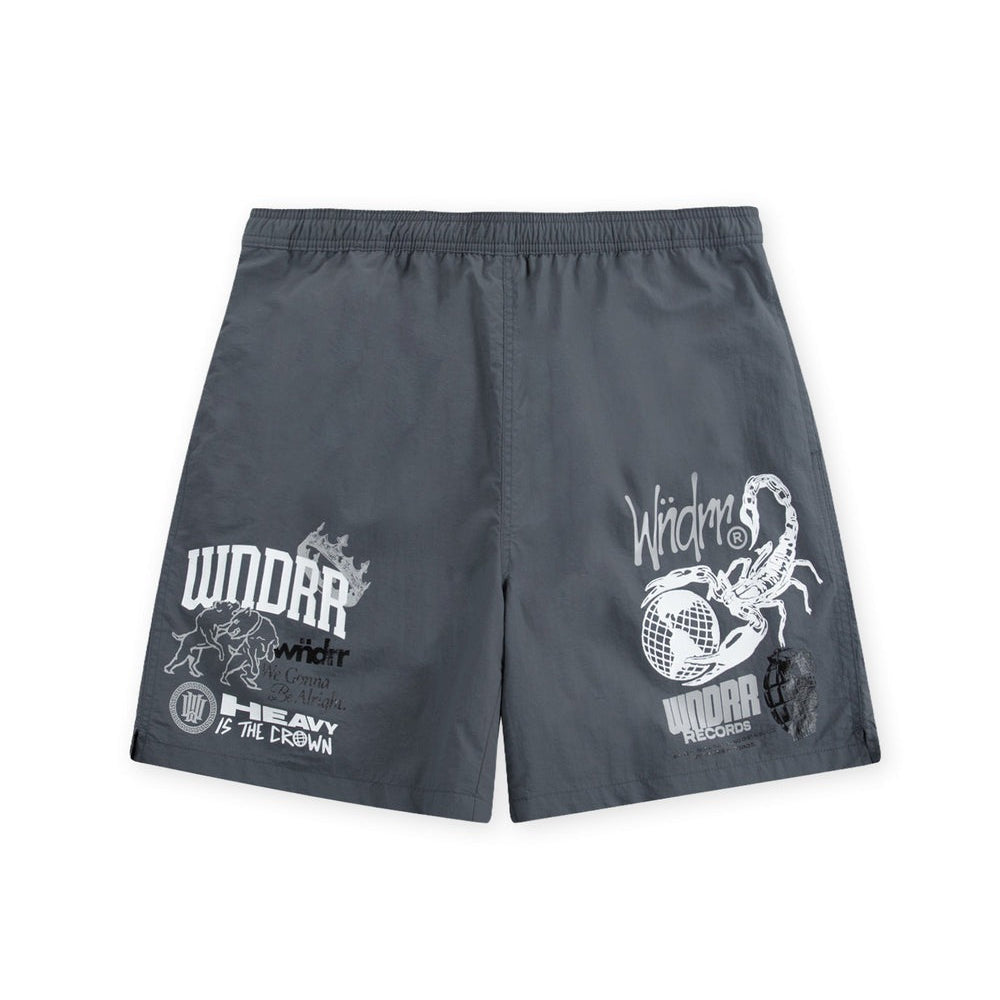 WNDRR Syndicate Swim Short -Washed Black