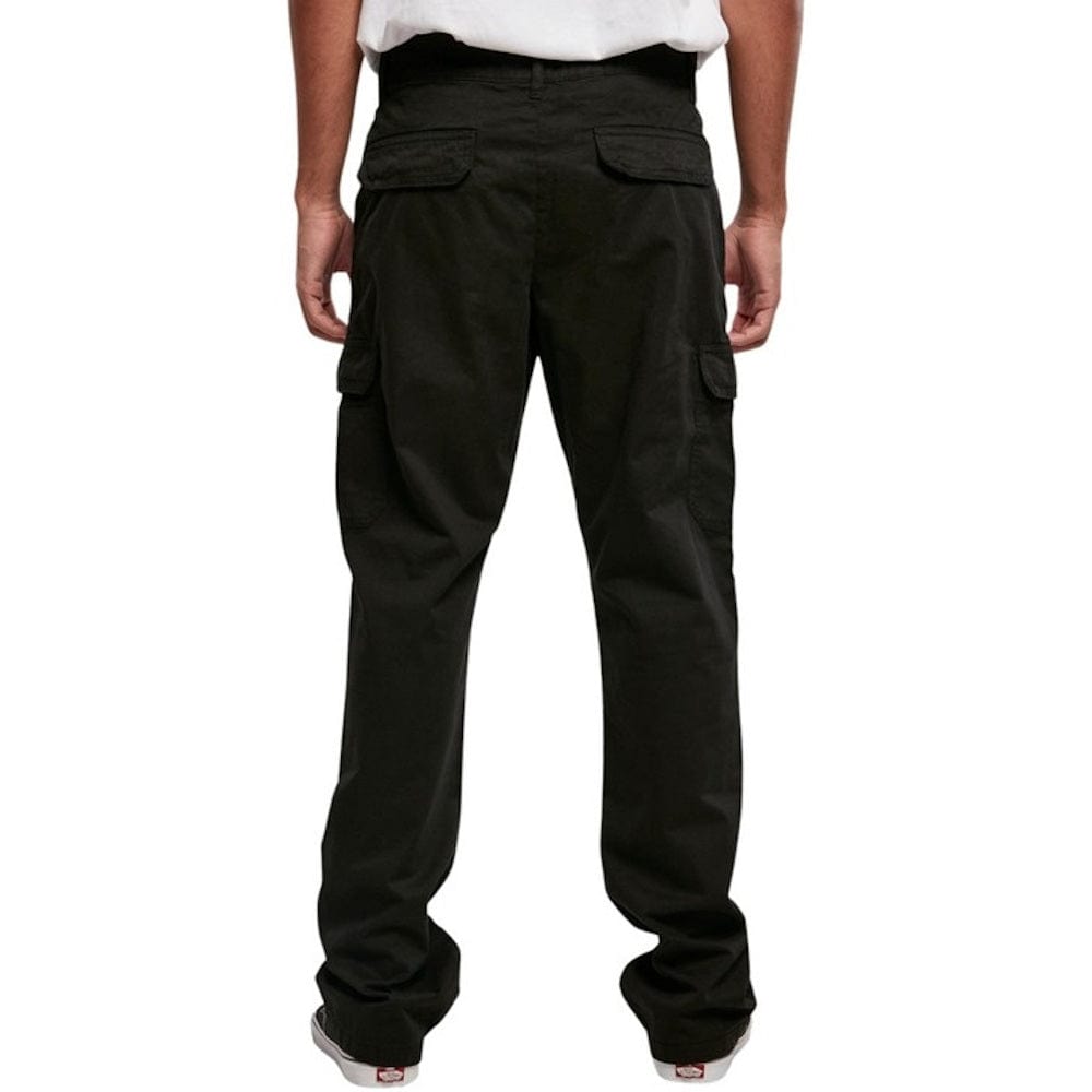 Urban Classics Straight Leg Cargo Pants - Black