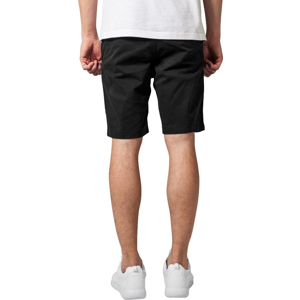 Urban Classics Stretch Twill Jog Shorts - Black