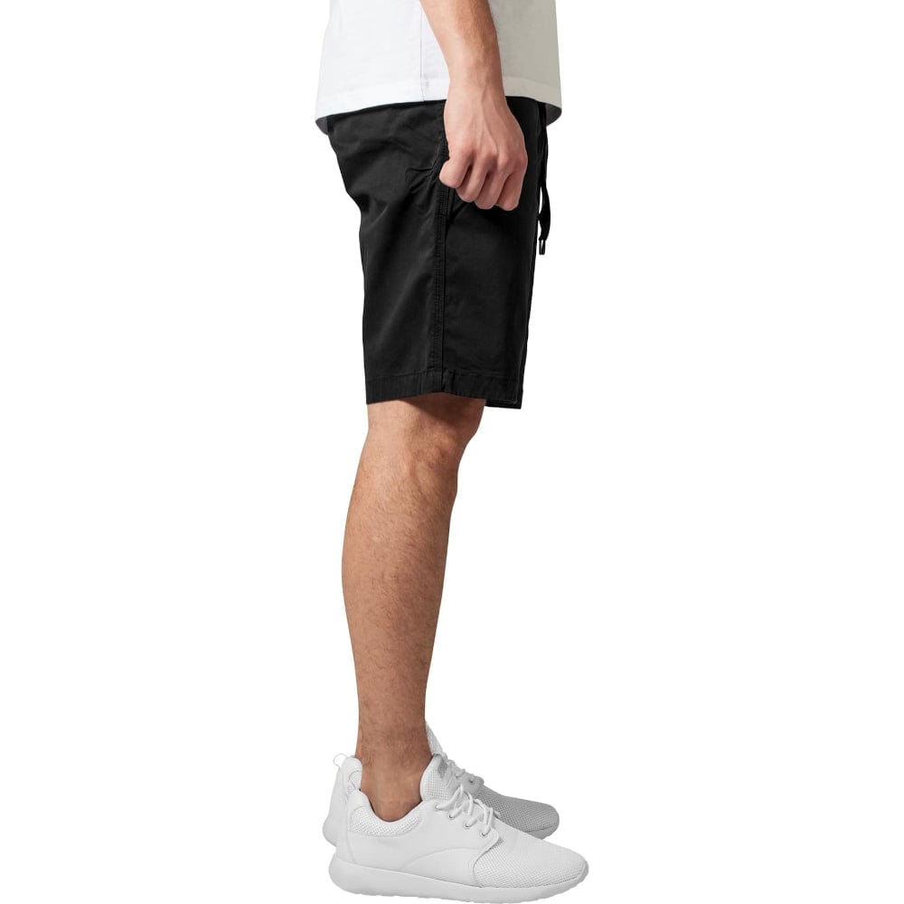 Urban Classics Stretch Twill Jog Shorts - Black