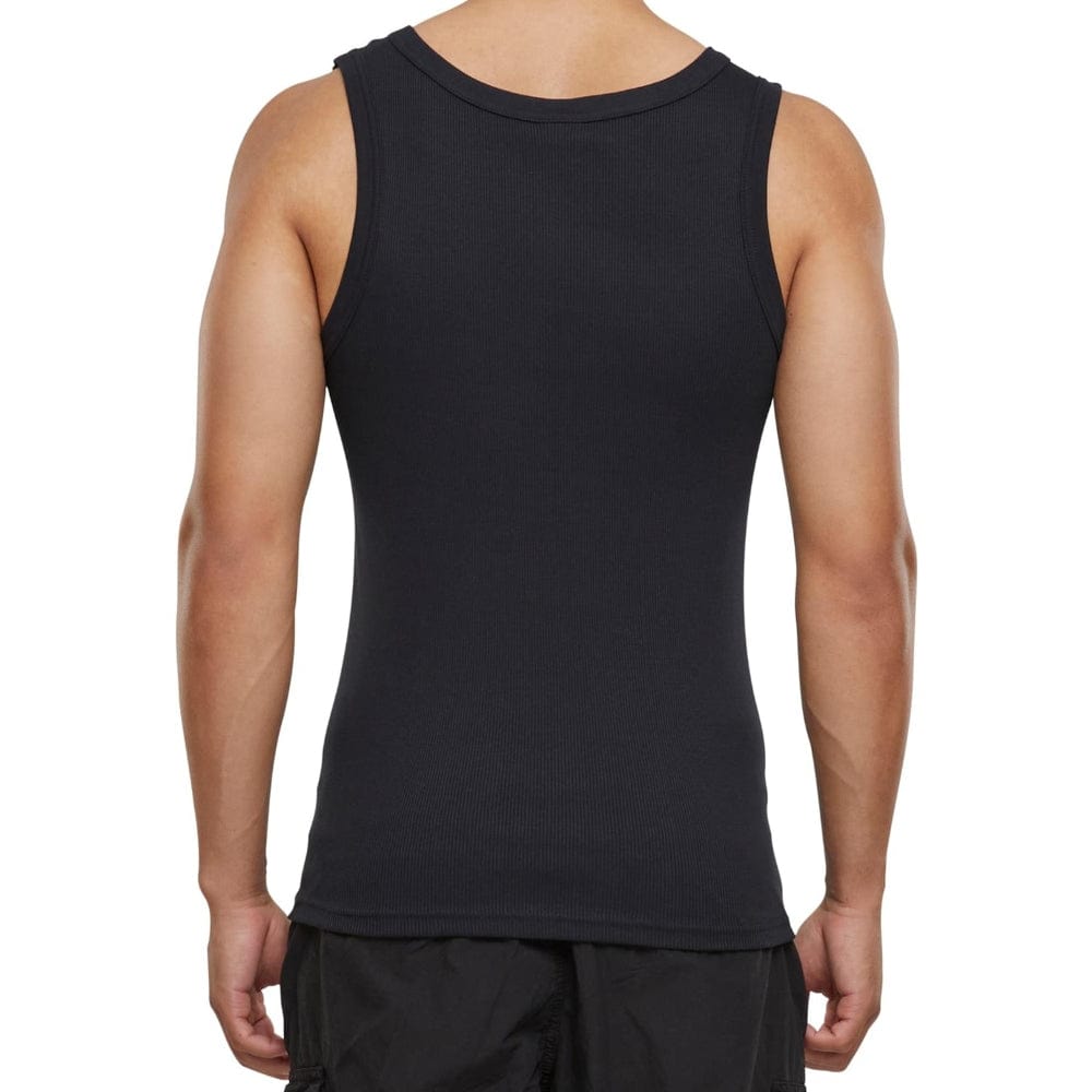 Urban Classics 2x2 Rib Tank Top - Black