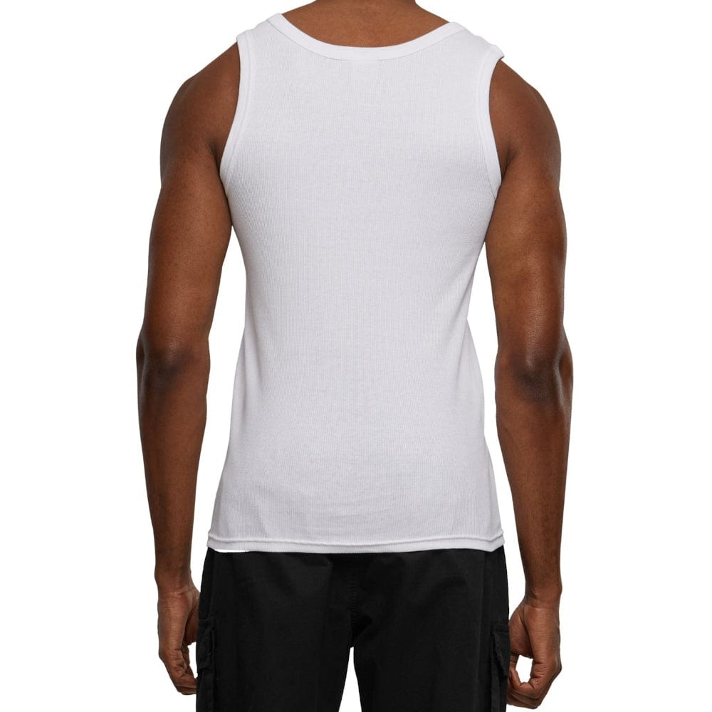 Urban Classics 2x2 Rib Tank Top - White