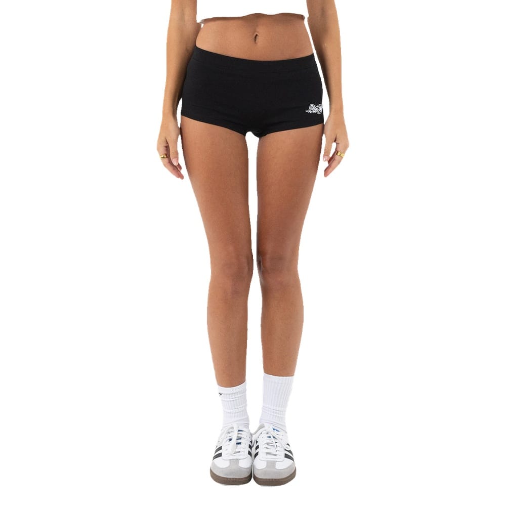 Von Dutch OG Mini Booty Shorts - Black