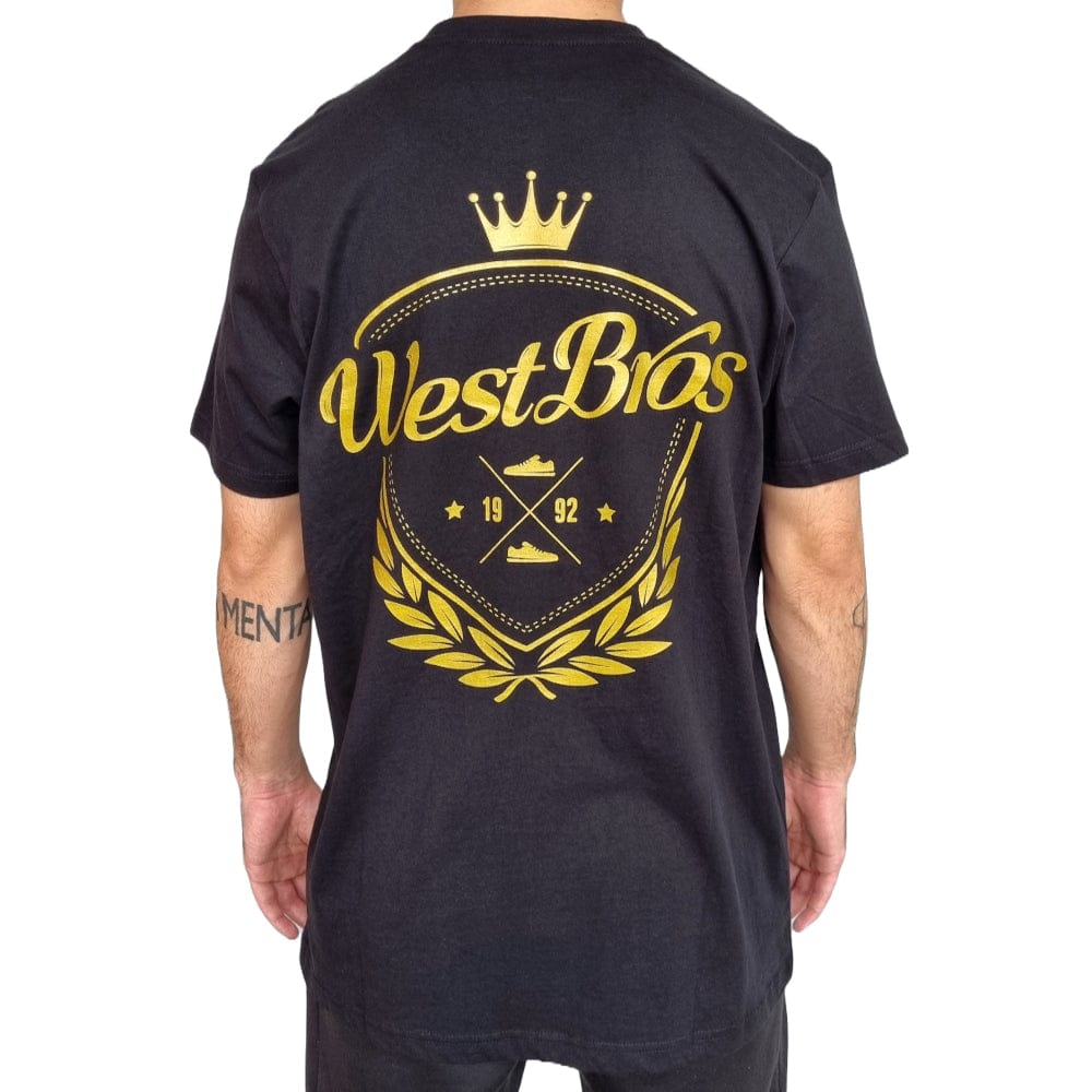 West Brothers Shield Tee - Black / Gold