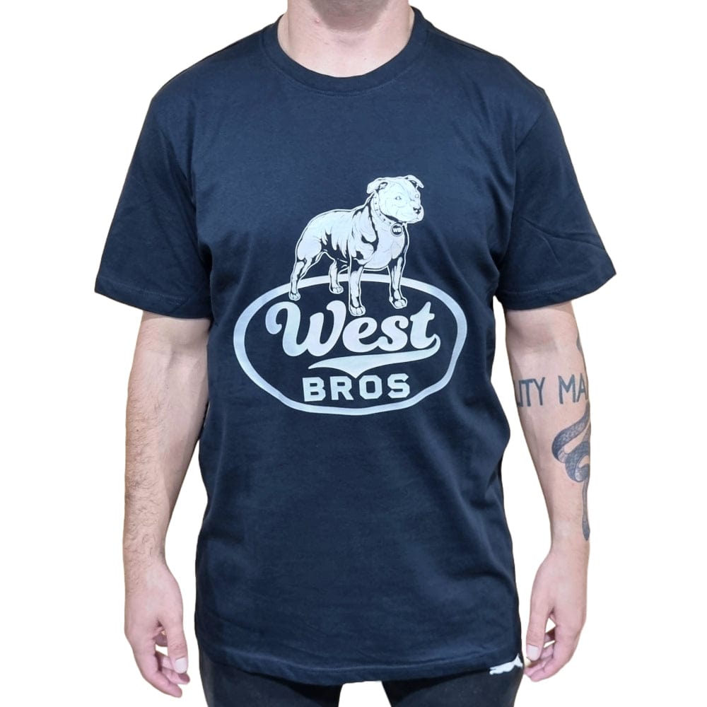 West Brothers Staffordshire Tee - Black / Silver