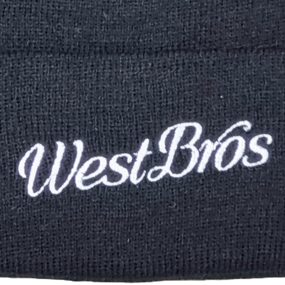 West Brothers Script Beanie - Black