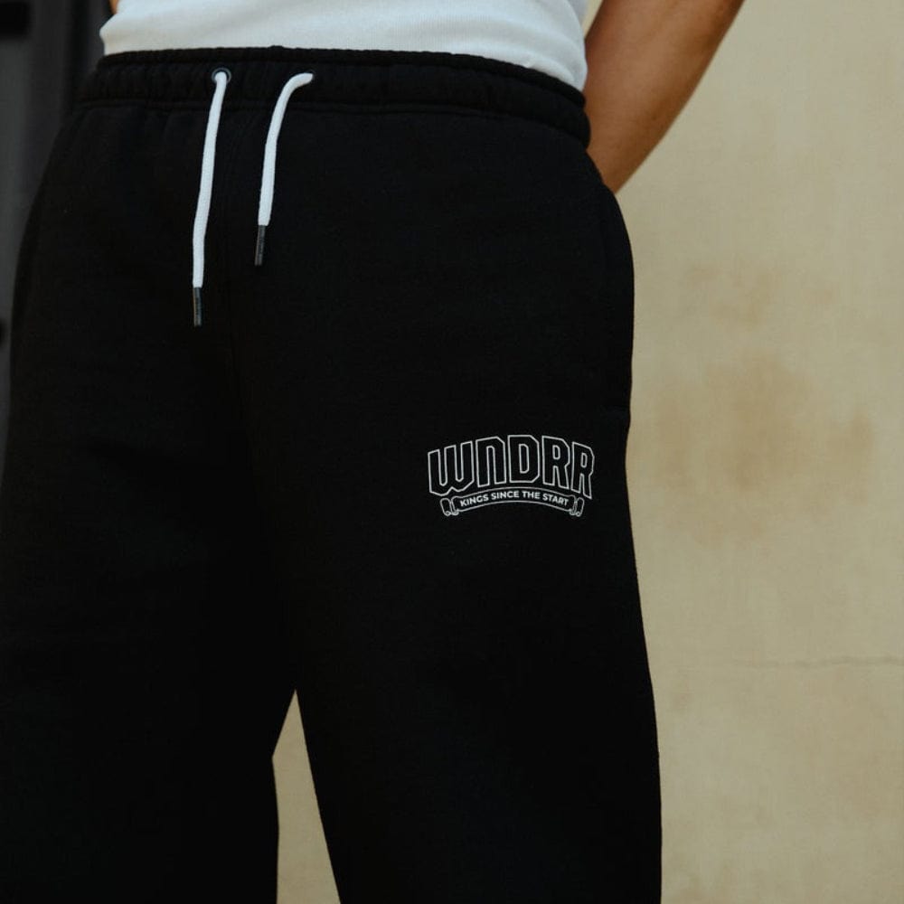 WNDRR Banner Lounge Trackpant - Black