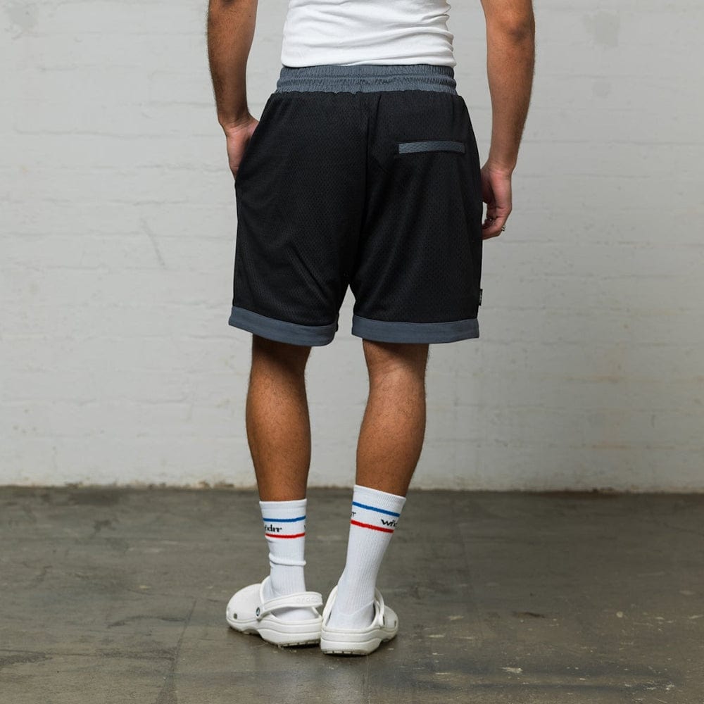 WNDRR Offcut Court Short - Black / Green