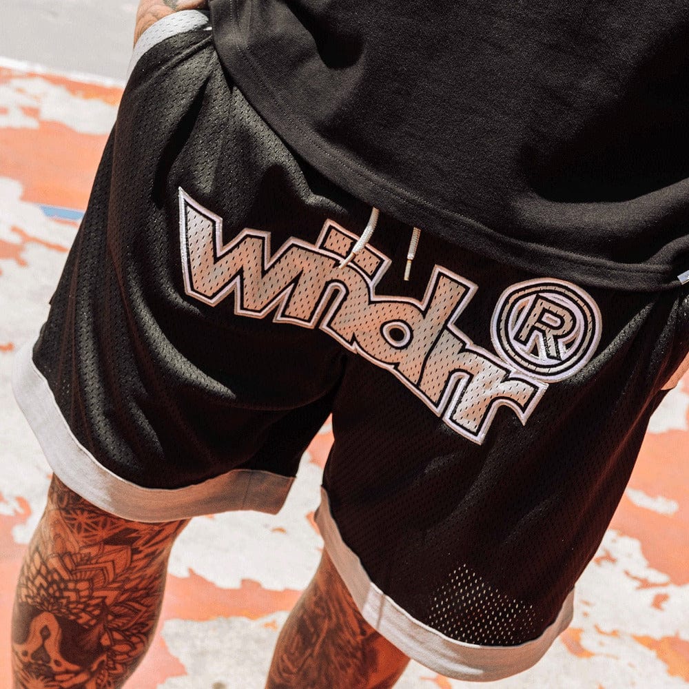 WNDRR Offcut Court Short - Black / Grey