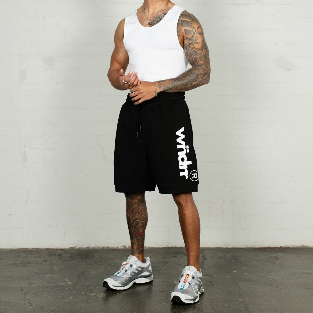 WNDRR Offcut Tech Trackshort - Black