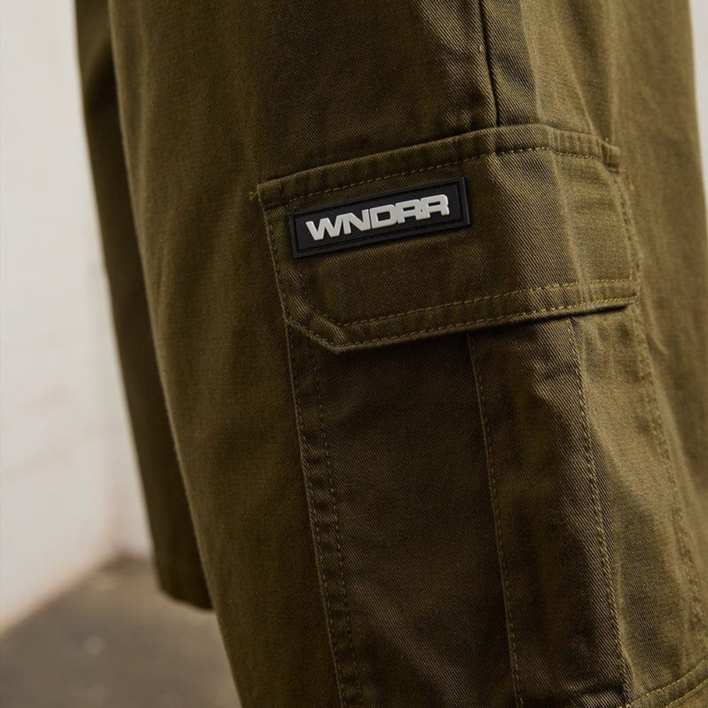 WNDRR Revoked Cargo Short - Moss Green