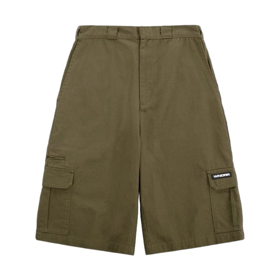 WNDRR Revoked Cargo Short - Moss Green