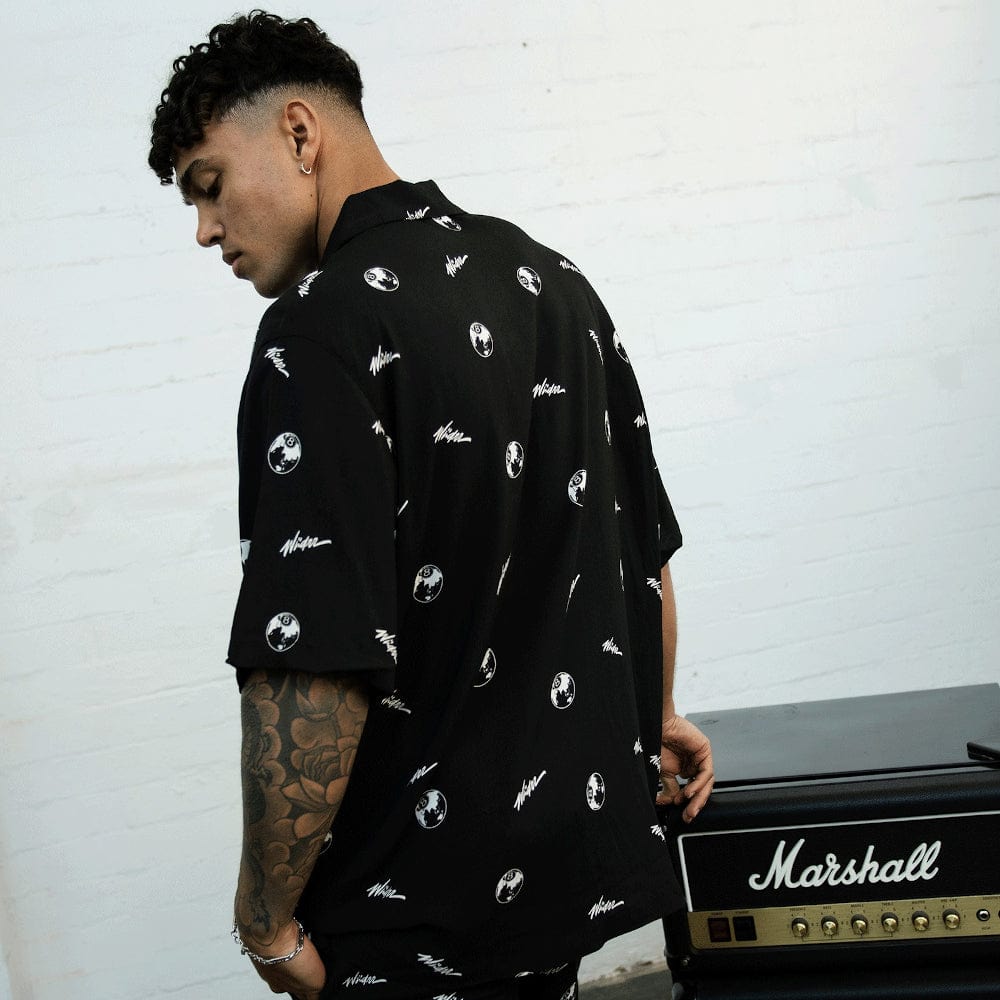 WNDRR 8 Ball Short Sleeve Shirt - Black