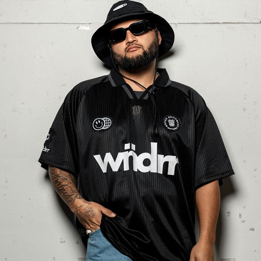 WNDRR Accent Football Jersey - Black