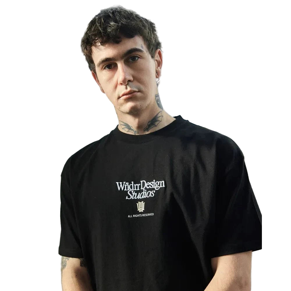 WNDRR Atelier Box Fit Tee - Black
