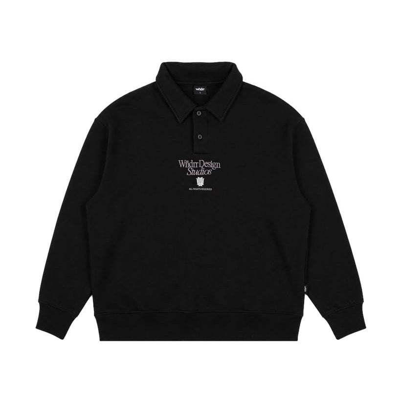 WNDRR Atelier Rugby Sweat - Black