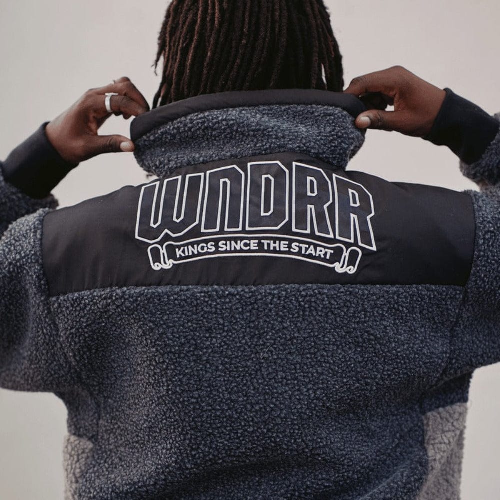 WNDRR Banner Sherpa Jacket - Black