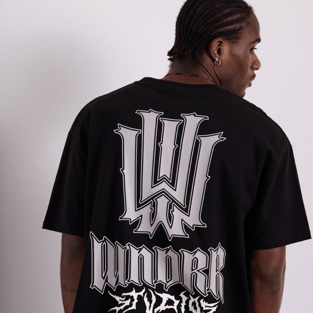 WNDRR Bleach Box Fit Tee - Black