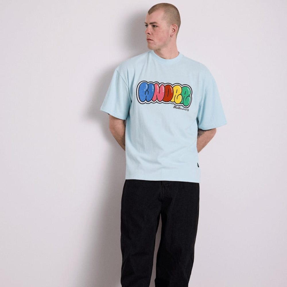 WNDRR Blissed Heavy Weight Tee - Baby Blue