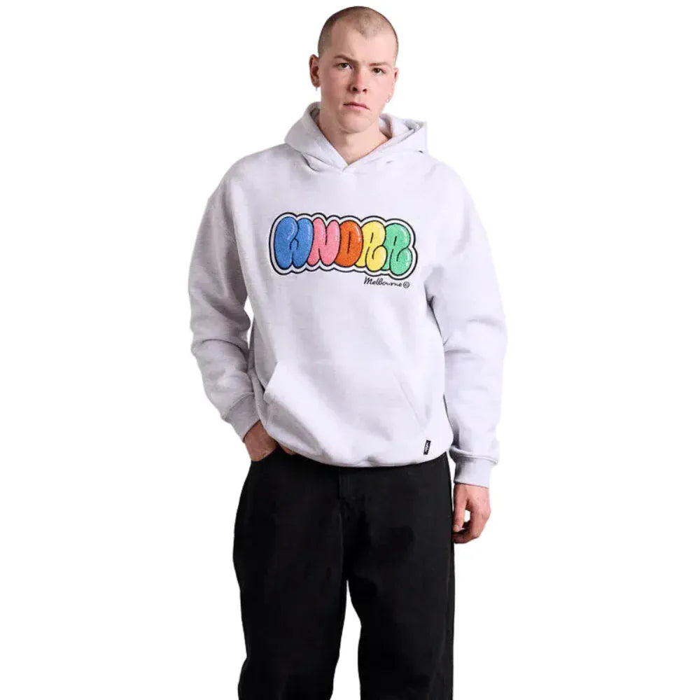 WNDRR Blissed Hood Sweat - White Marle