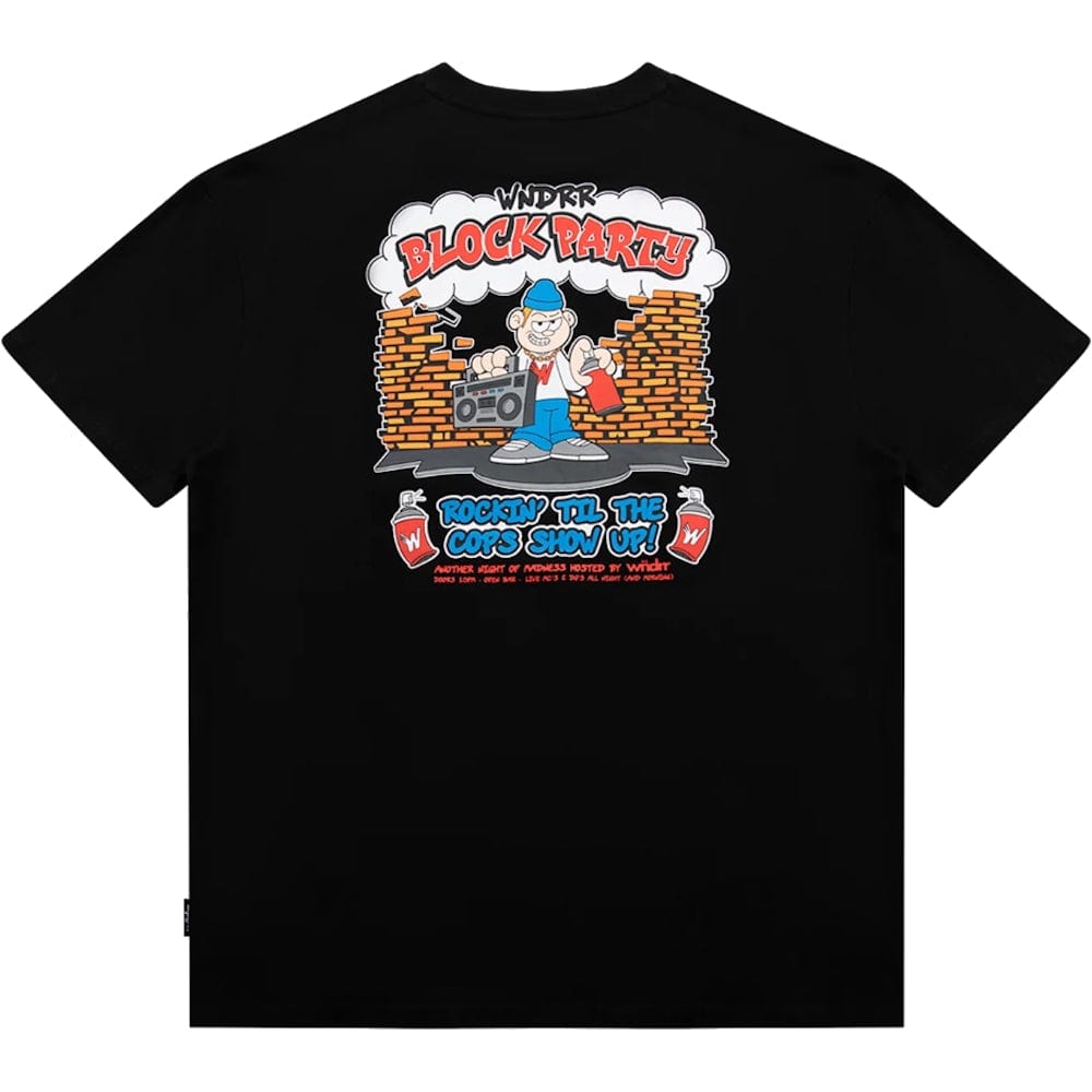 WNDRR Block Party Box Fit Tee - Black