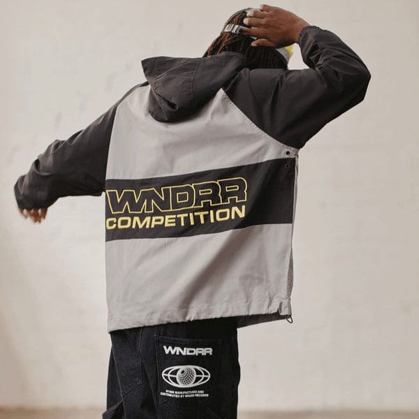 WNDRR Competition Anorak Jacket - Black / Charcoal
