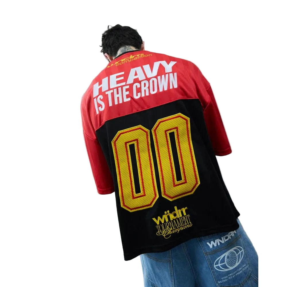 WNDRR Dynasty Quarterback Jersey - Red / Black