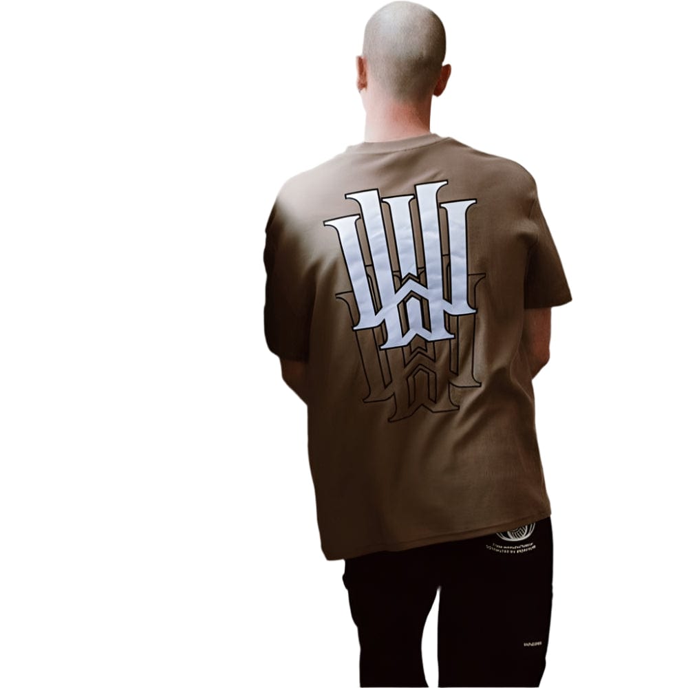 WNDRR Faded French Terry Tee - Taupe