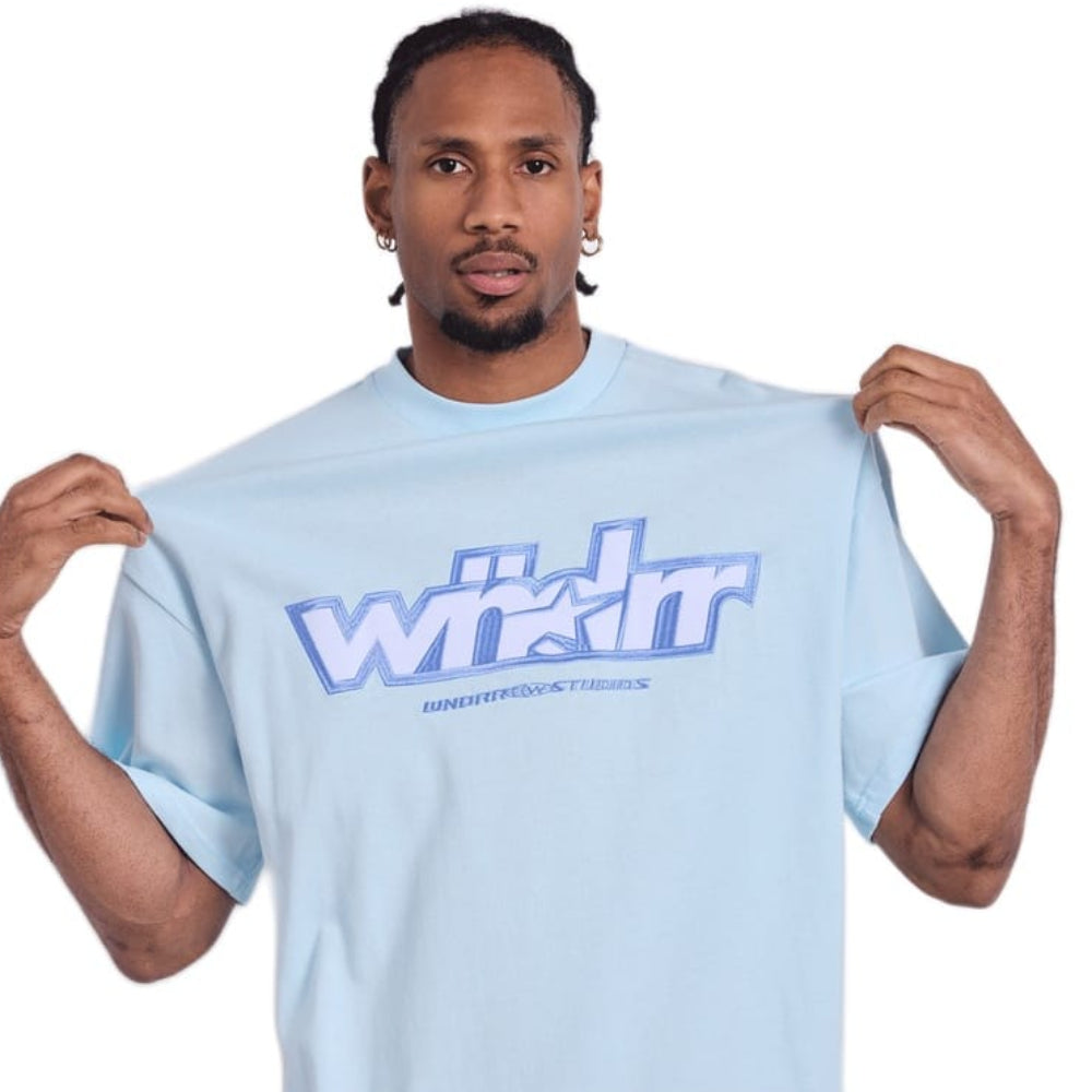 WNDRR Five Point Heavy Weight Tee - Baby Blue