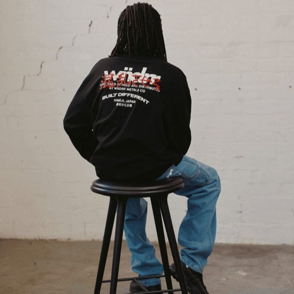 WNDRR Forged Long Sleeve Tee - Black