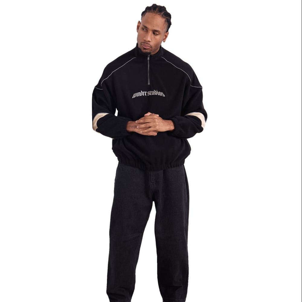 WNDRR Havok 1/4 ZIP Polar Fleece - Black