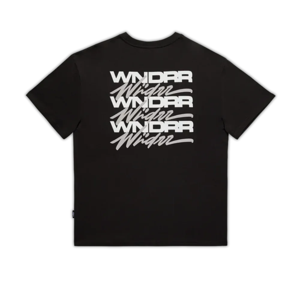 WNDRR Hex Box Fit Tee - Faded Black