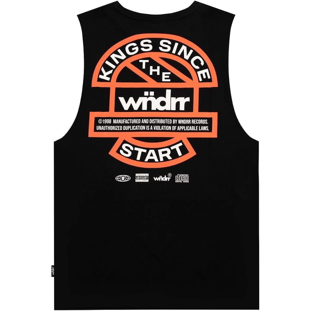 WNDRR High Sign Muscle Top - Black