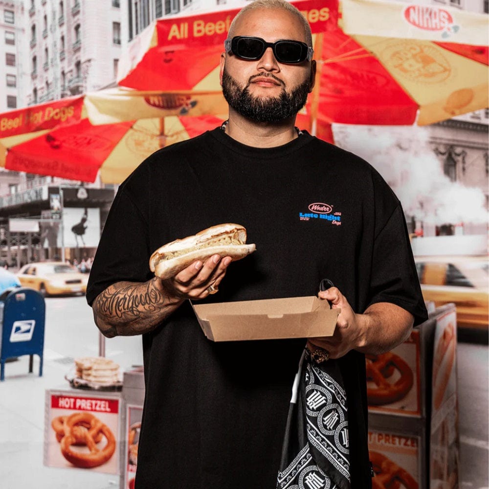 WNDRR Hot Dog Box Fit Tee - Black