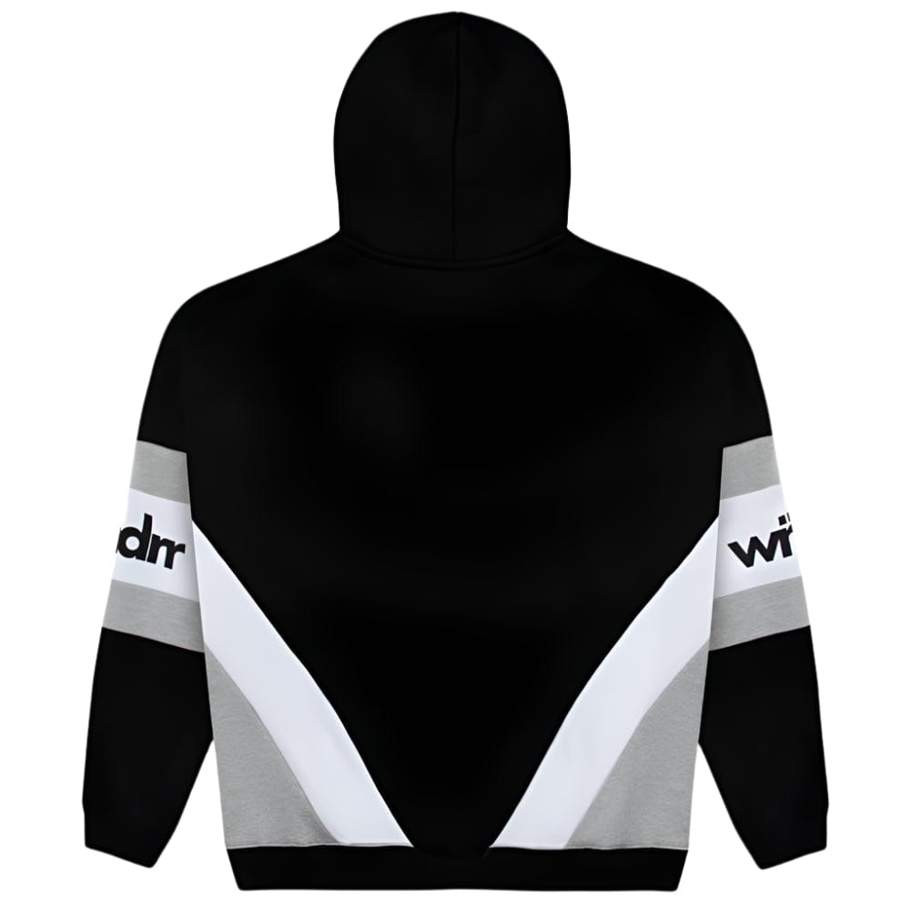 WNDRR Junction Panel Hood Sweat - Black