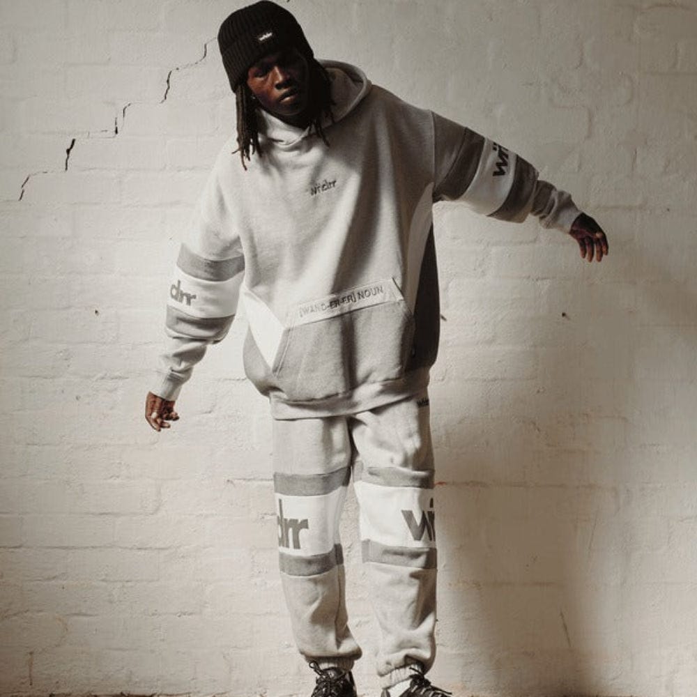 WNDRR Junction Panel Hood Sweat - Grey Marle