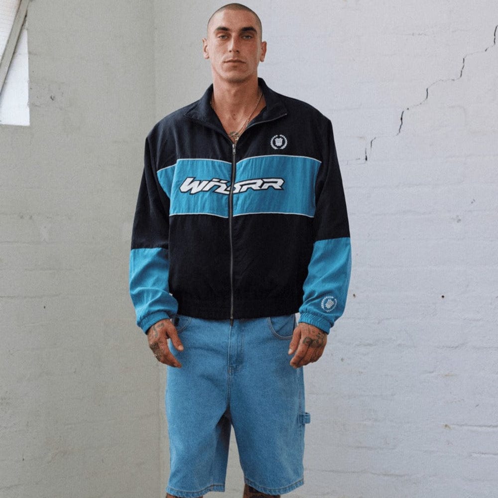 WNDRR Laneaway Sports Jacket - Black / Dusk Blue