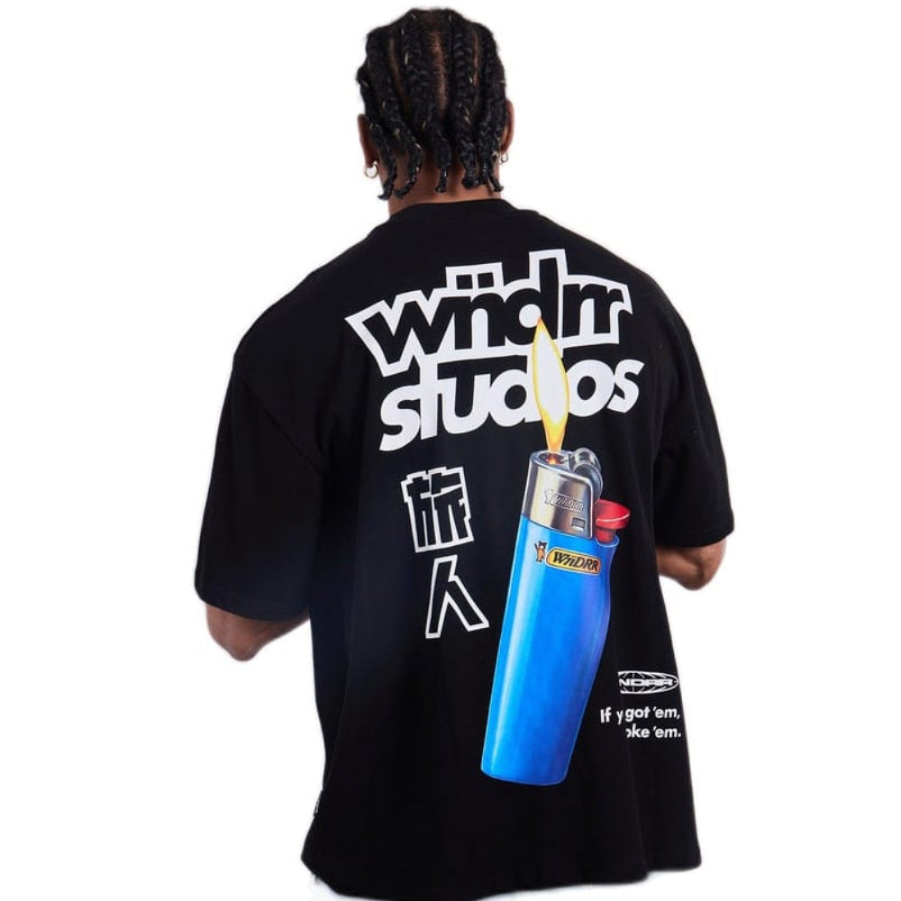 WNDRR Lighter Heavy Weight Tee - Black