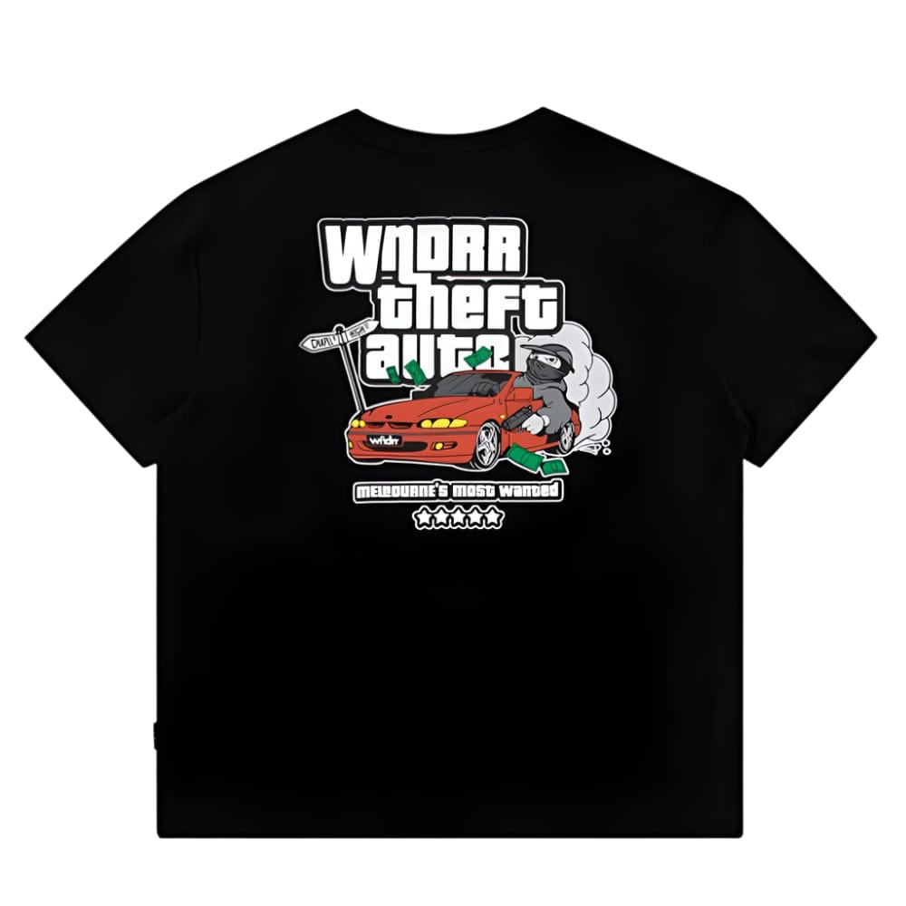 WNDRR Most Wanted Box Fit Tee - Black