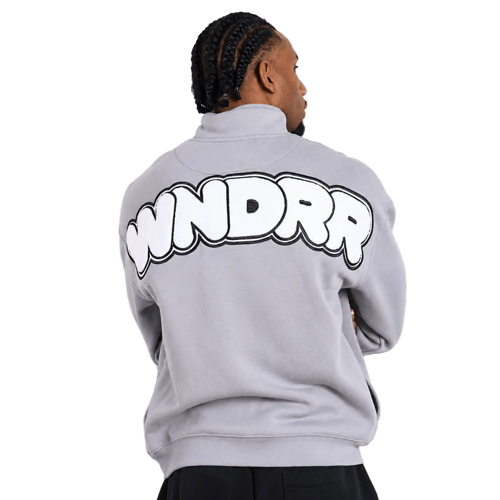 WNDRR Nimbus 1/4 ZIP Sweat - Cement Grey